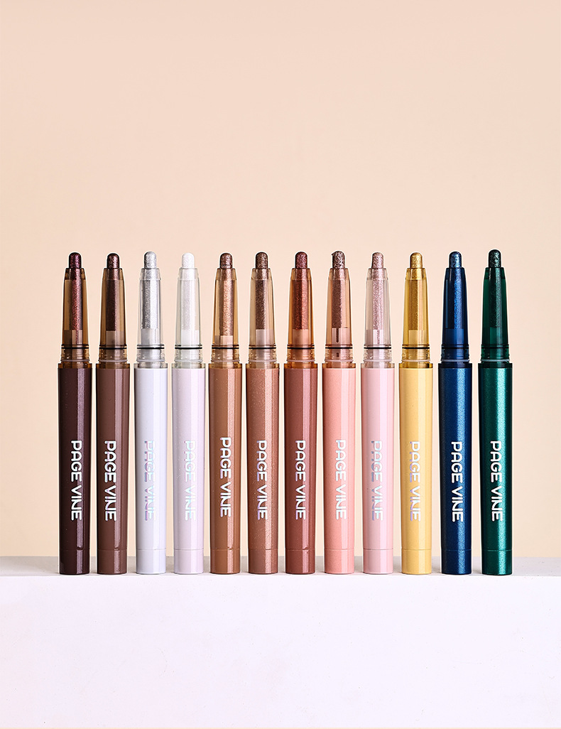 跨境彩妆PAGE VINE高光眼影棒亚马逊TK爆款提亮细腻卧蚕眼影笔详情10