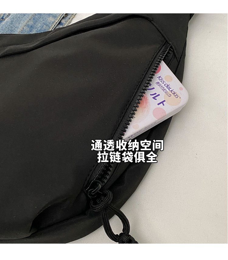 今年流行牛津布包包斜挎包女2024新款休闲单肩学生上课通勤饺子包详情7