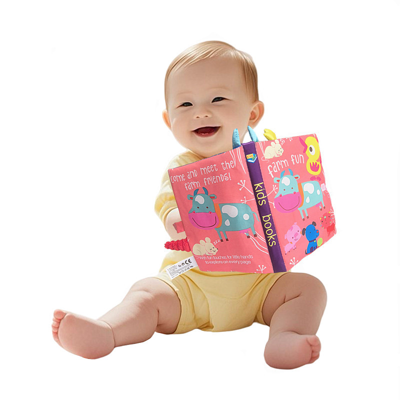 kidsbooks婴儿立体尾巴布书宝宝撕不烂安静布書动物尾巴布书厂家详情1