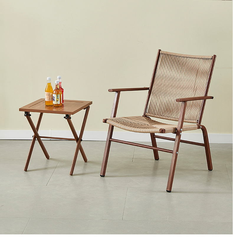 Wholesale courtyard and small garden ironwork rattan chairs, outdoor balcony leisure rattan chairs, three-piece sets, combination restaurant stall chairs, rattan chairs, garden tables pic 13