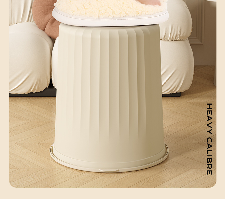 Large-capacity household trash can for living room, kitchen, bathroom, toilet and office, thickened and detachable with pressure ring paper basket pic 15