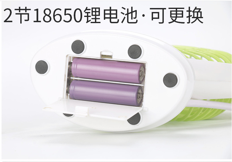 JR-2018 Lighted fan rechargeable student dormitory home rechargeable fan mini Portable with strong wind force pic 12