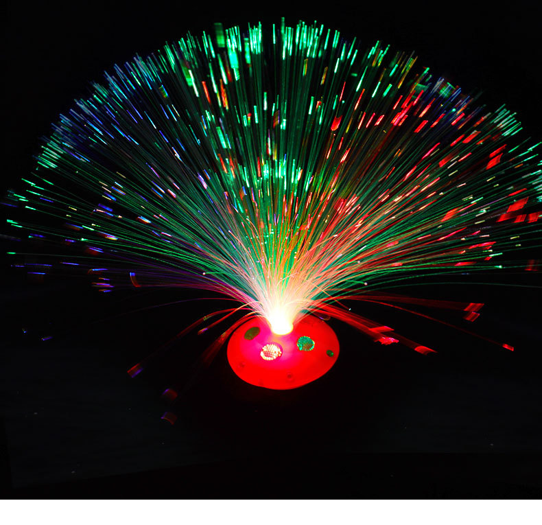 Gemstone Starry Sky Fiber Optic Flower Lantern with Seven-color flashing glow, Seven-color Starry Sky Gemstone style wholesale pic 12