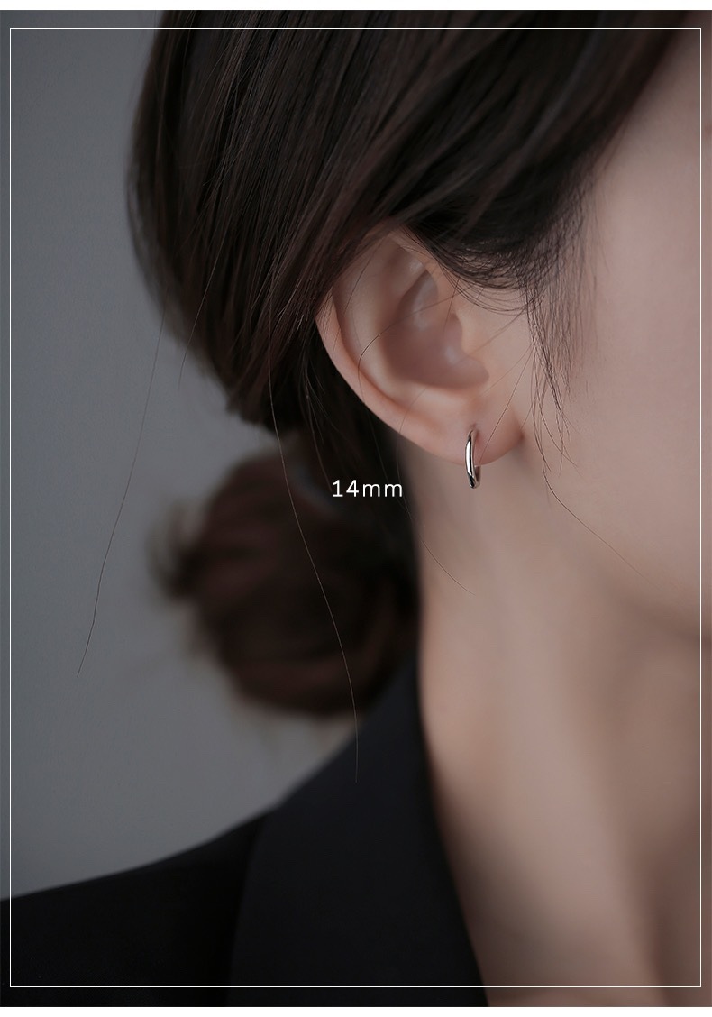 925银养耳洞耳钉女睡觉不用摘耳圈耳骨环耳饰耳扣ins高级感耳环详情3