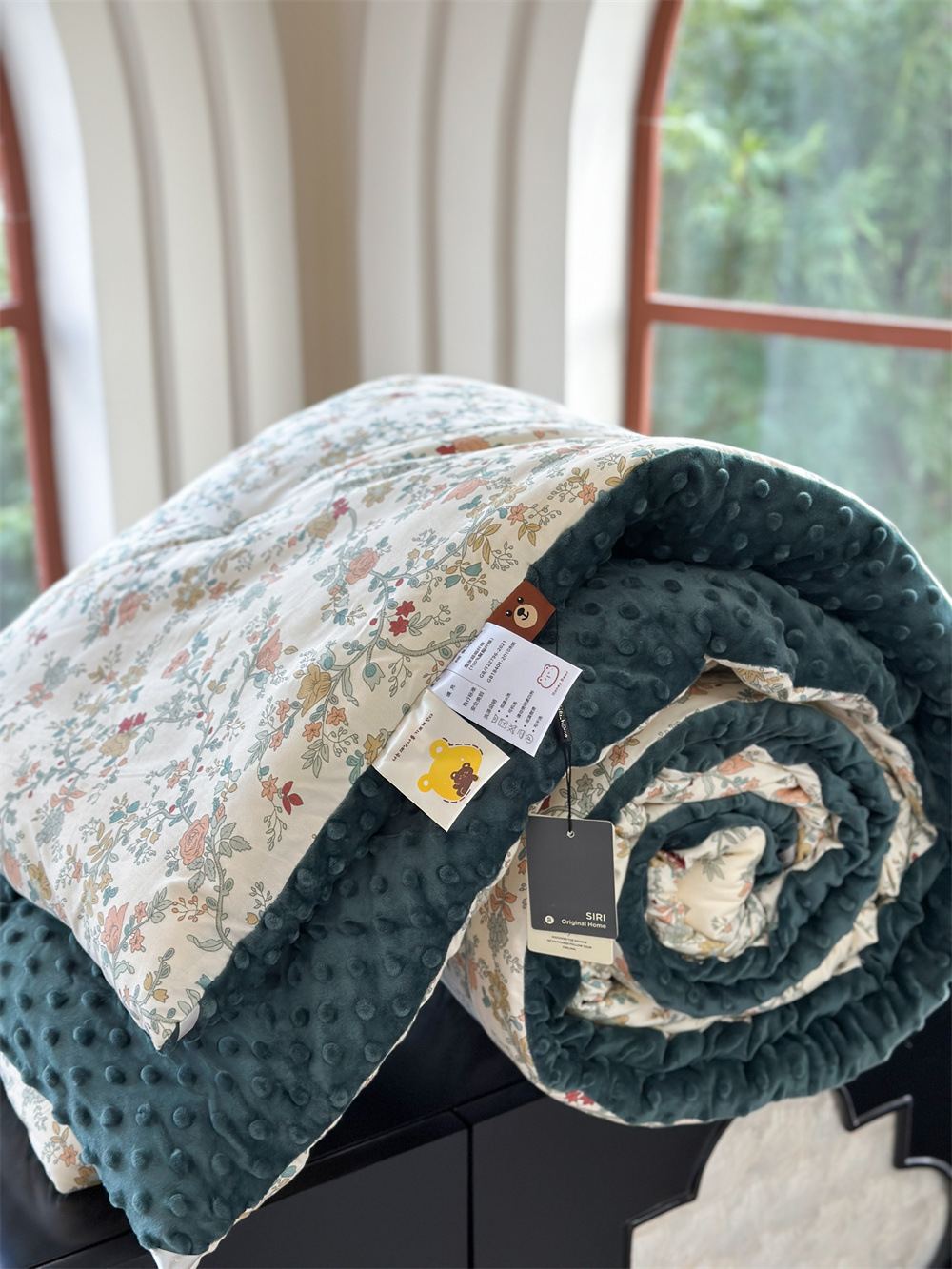 13372 All-cotton cartoon small floral print spring and autumn quilt soothing, bean quilt warm and fleece winter quilt core pic 78