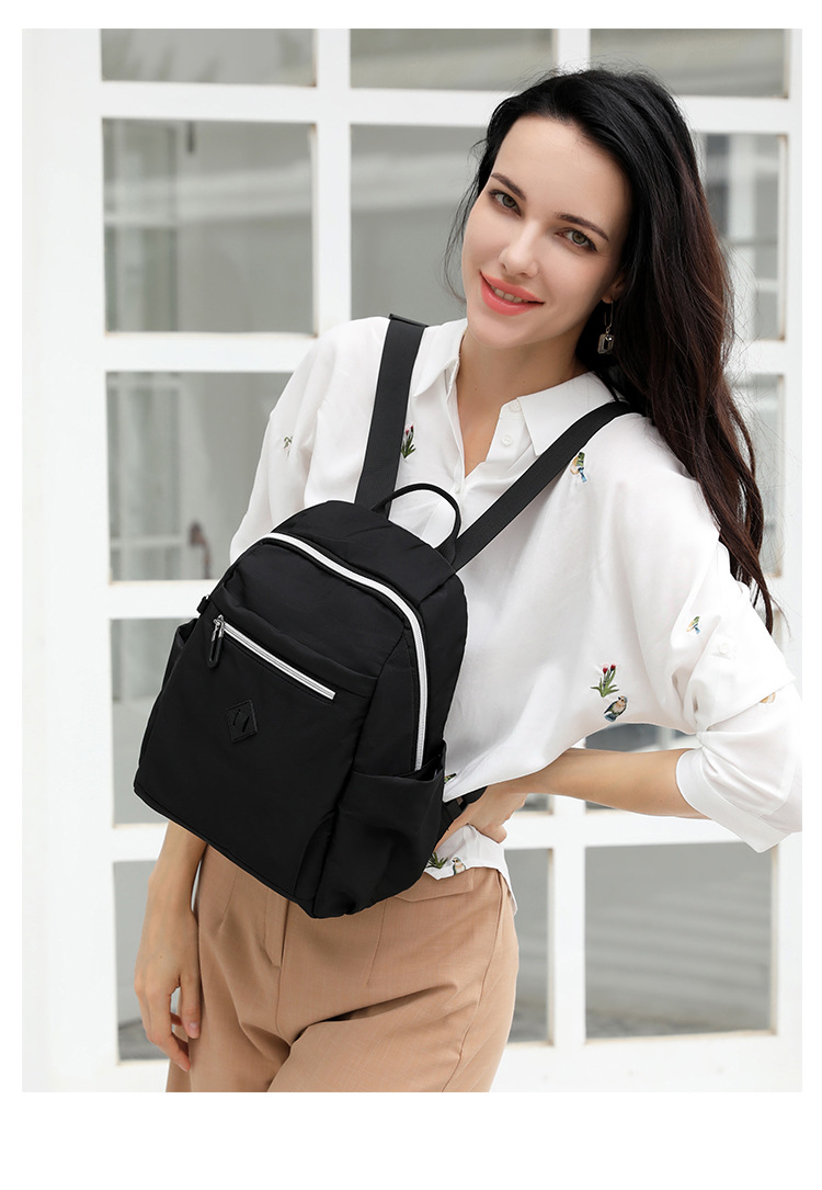 大容量双肩包女士时尚潮流韩版背包防泼水出行旅行包情侣韩版书包详情24