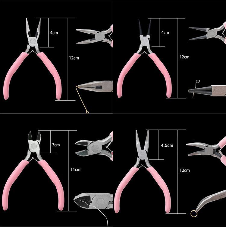 速卖通工具尖嘴钳双圆钳斜口钳尖嘴钳迷钢钳 手工制作diy饰品配件详情4