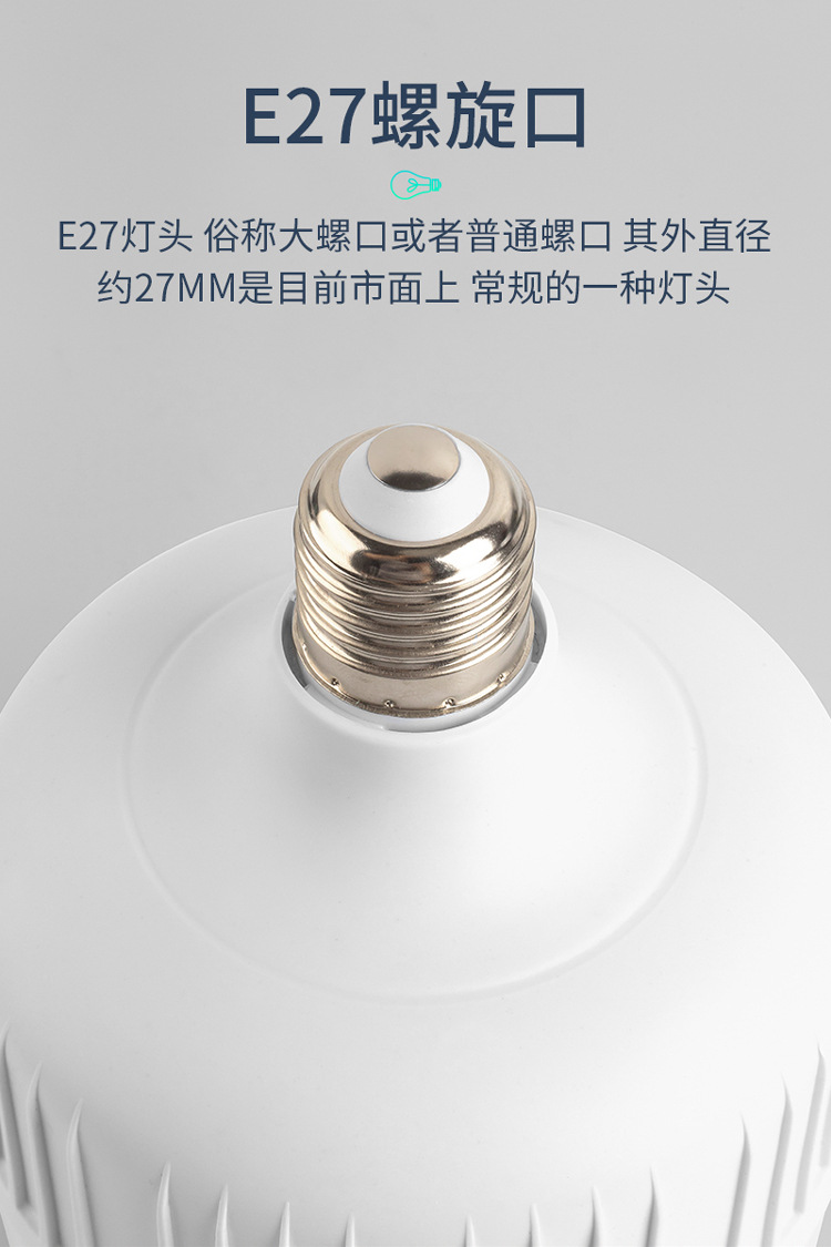 家用室内照明led灯泡e27螺口螺旋高富帅球泡灯白富美节能地摊门店详情11