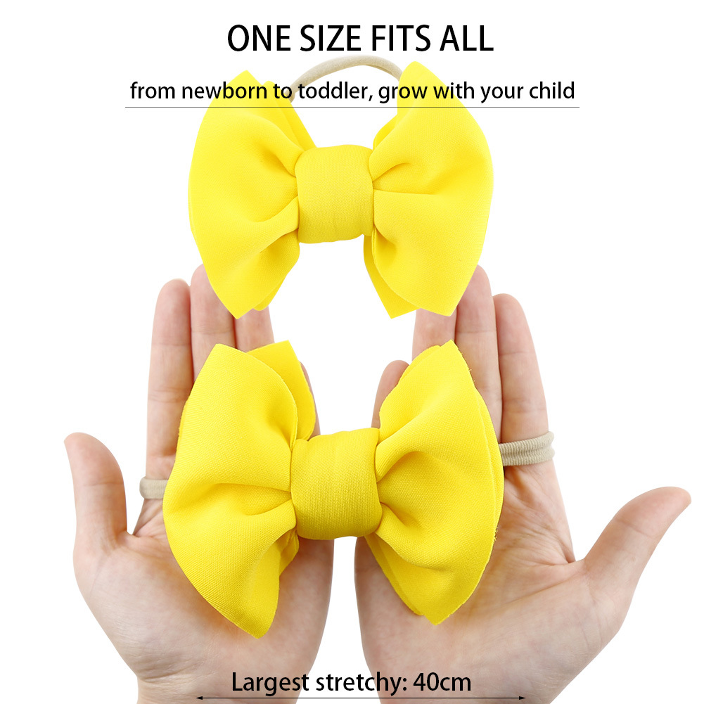 跨境儿童太阳花遮阳墨镜头带组合宝宝太空棉蝴蝶结发带头饰两件套详情14