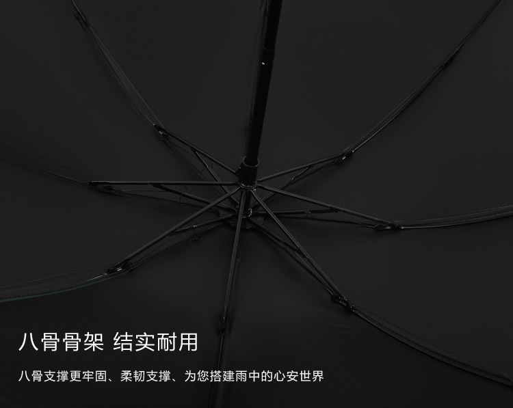 UV黑胶太阳伞晴雨防紫外线防晒遮阳伞女折叠雨伞批发——零购购详情10