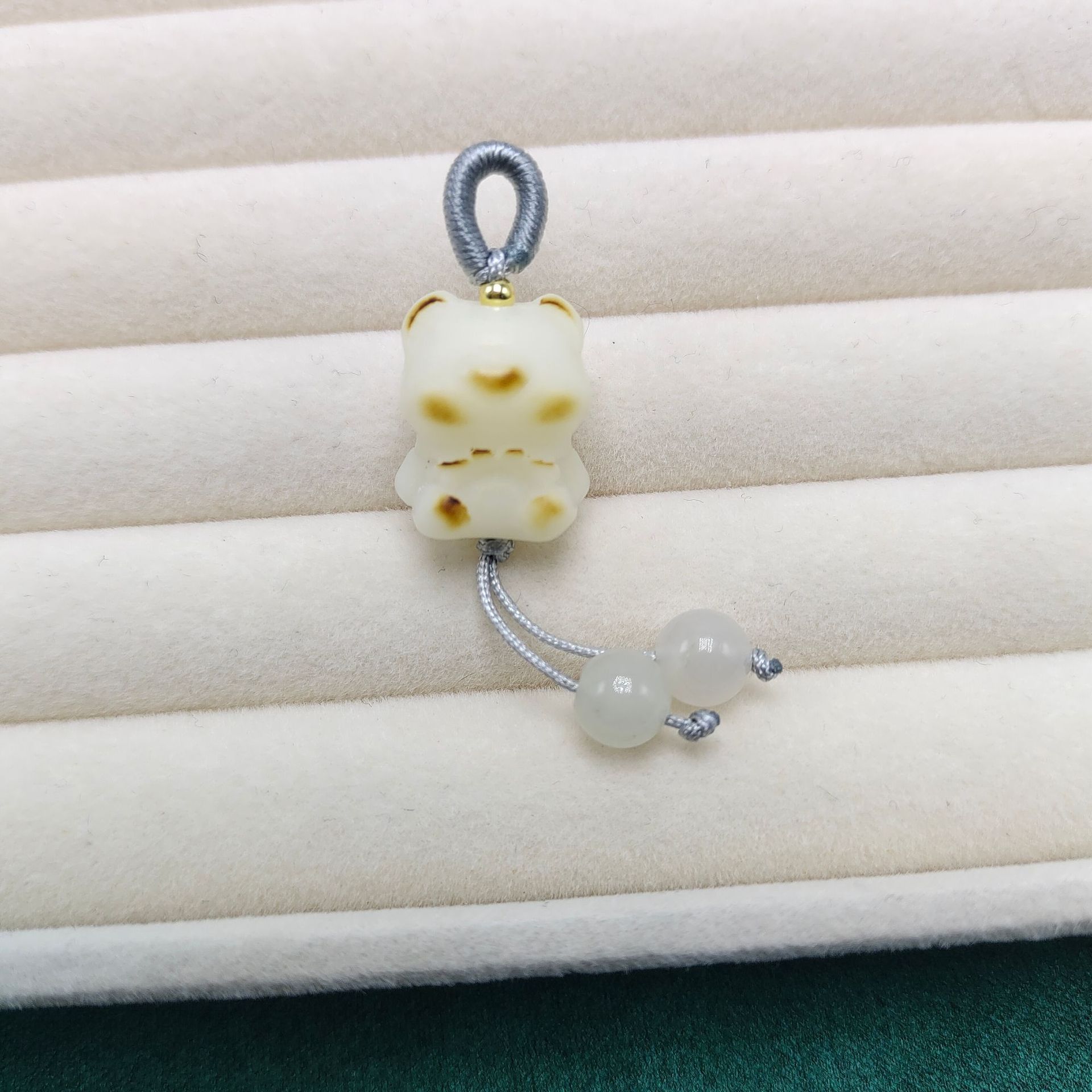 天然菩提根猫爪猫咪莲花小滴溜挂坠手串项链吊坠隔珠文玩饰品配件详情7