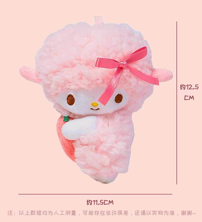 Cute little lamb pendant, pink plush bag pendant, small doll bag pendant, decorative bag, high-end small gift pic 3