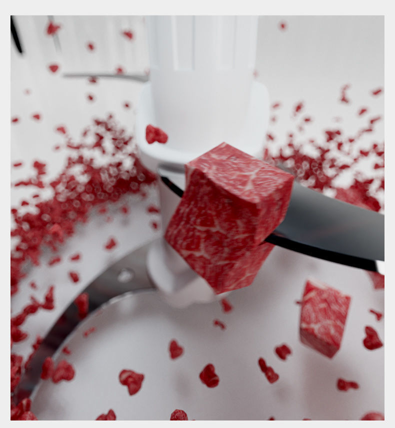 Domon Electric small household meat grinder, fully automatic stainless steel meat mixer, cross-border export 110V blender pic 5