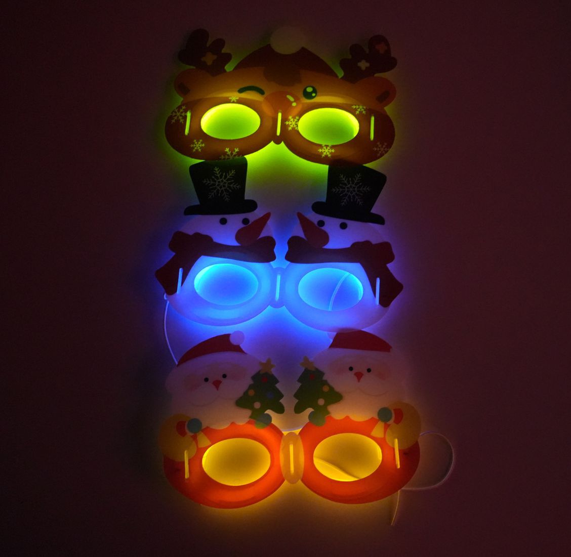 荧光面具 夜光眼罩六一儿童节道具 酒吧化妆舞会用品节日批发圣诞详情4