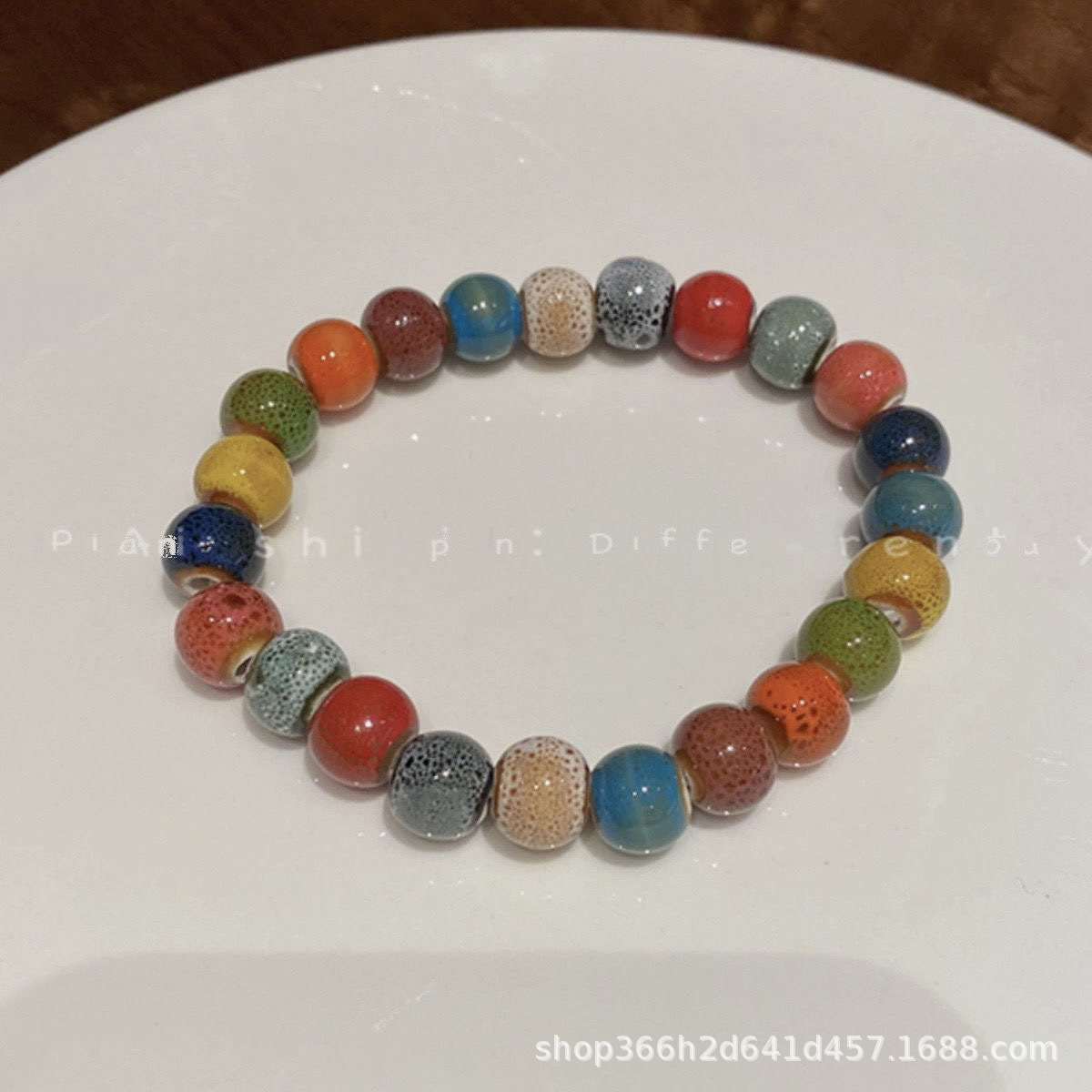 手作款 新中式民族风陶瓷手链女国风手饰串珠手串2023年夏季新款详情17