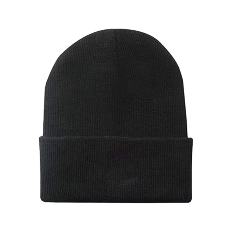 现货黑色针织帽男女纯色冷帽欧美保暖帽子荧光色毛线帽光板针织帽详情20