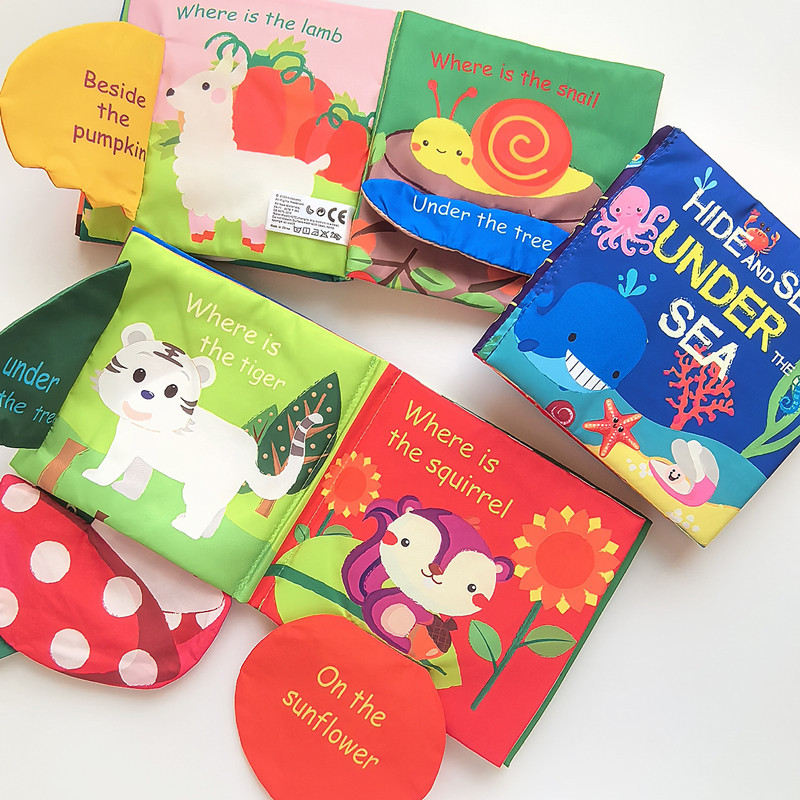 kidsbooks婴儿立体尾巴布书宝宝撕不烂安静布書动物尾巴布书厂家详情20