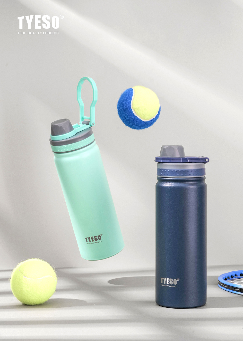 TYESO/泰硕跨境保温杯水杯大容量内外304运动水壶便携不锈钢水杯详情4