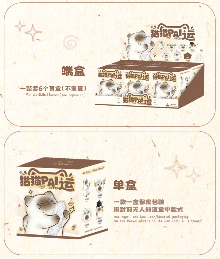 Cat PAI· Yun · Energy Blind Box Cartoon Cute Desktop Crystal Ornament Blind Box for Girls Gift pic 12