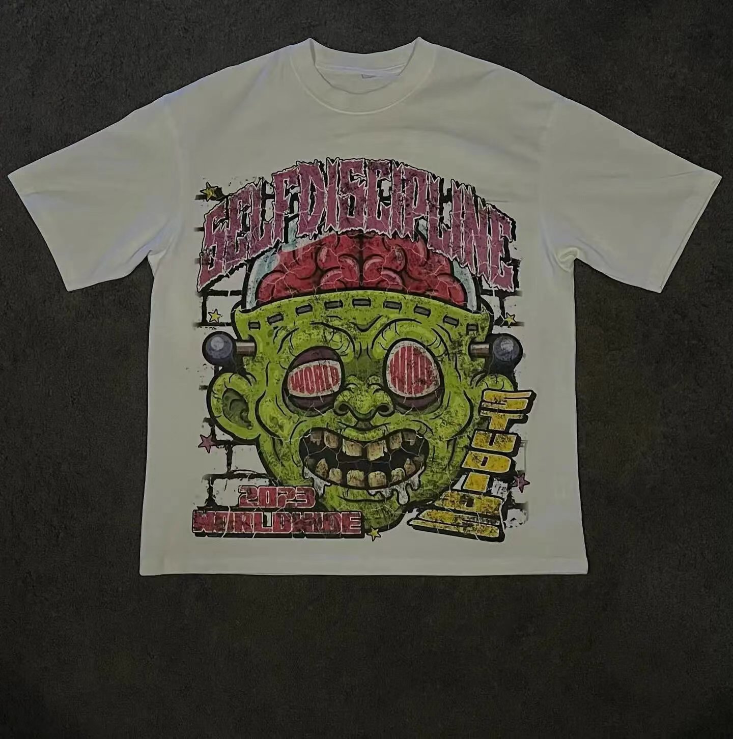 cartoon graphic T-shirt Y2k top Korean gothic men's clothing详情7