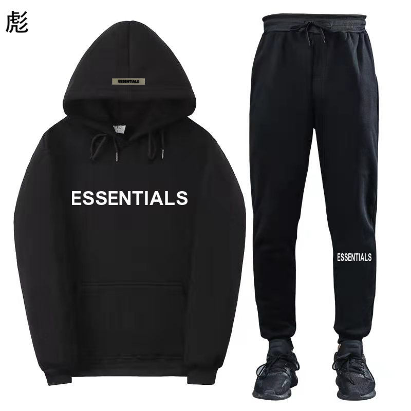 FEAROFGOD复线Essentials跨境新款套装胸前LOGO烫印情侣连帽套装F详情5