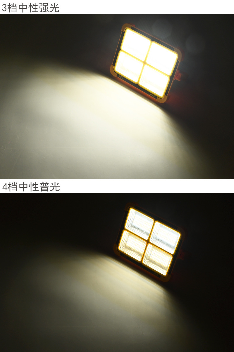 太阳能照明灯手提充电投光灯家用夜市地摊灯户外多功能露营应急灯详情10