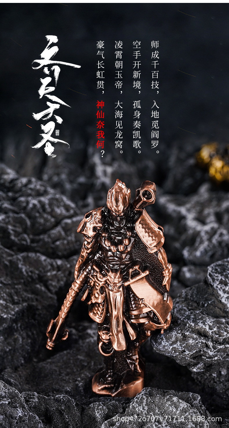 Sand gold cross metal sculpture warrior image incense burner Delta incense burner pic 4