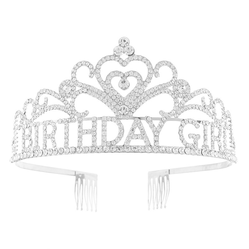 跨境生日派对皇冠BIRTHDAYGIRL生日女孩聚会公主水钻王冠头饰详情12