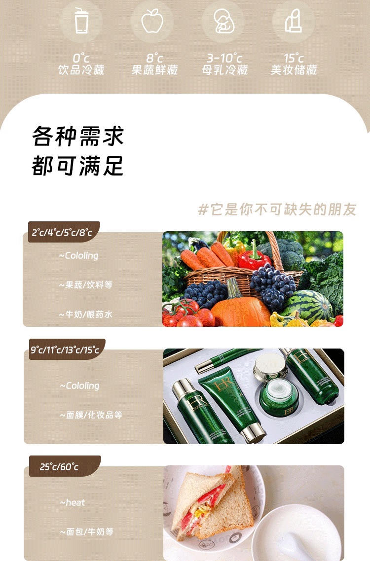 车载冰箱车家两用小型迷你宿舍冷藏箱美妆镜面小冰箱跨境礼品批发详情3