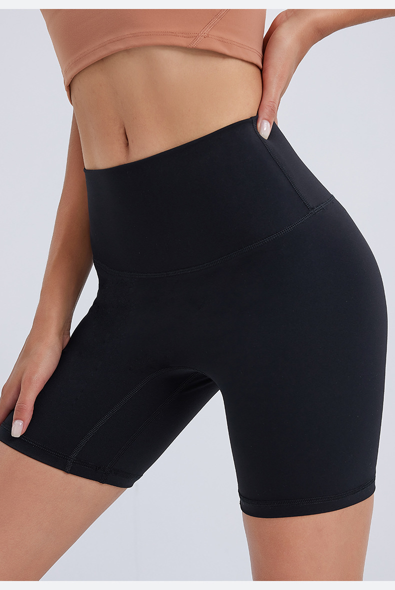 Summer new basic solid color outdoor sports running fitness yoga pants and shorts tight stretch sports three-inch pants pic 23