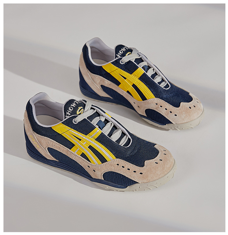 内增高3.5cm真皮阿甘鞋复古德训鞋运动女鞋2025年秋季新款华夫鞋详情35