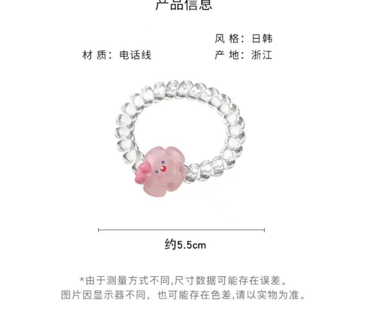 Chou Yu Yaki Star Phone Circle Korean version in Cute couple, colorful student, simple heart cartoon accessories, headwear and hair accessories pic 7