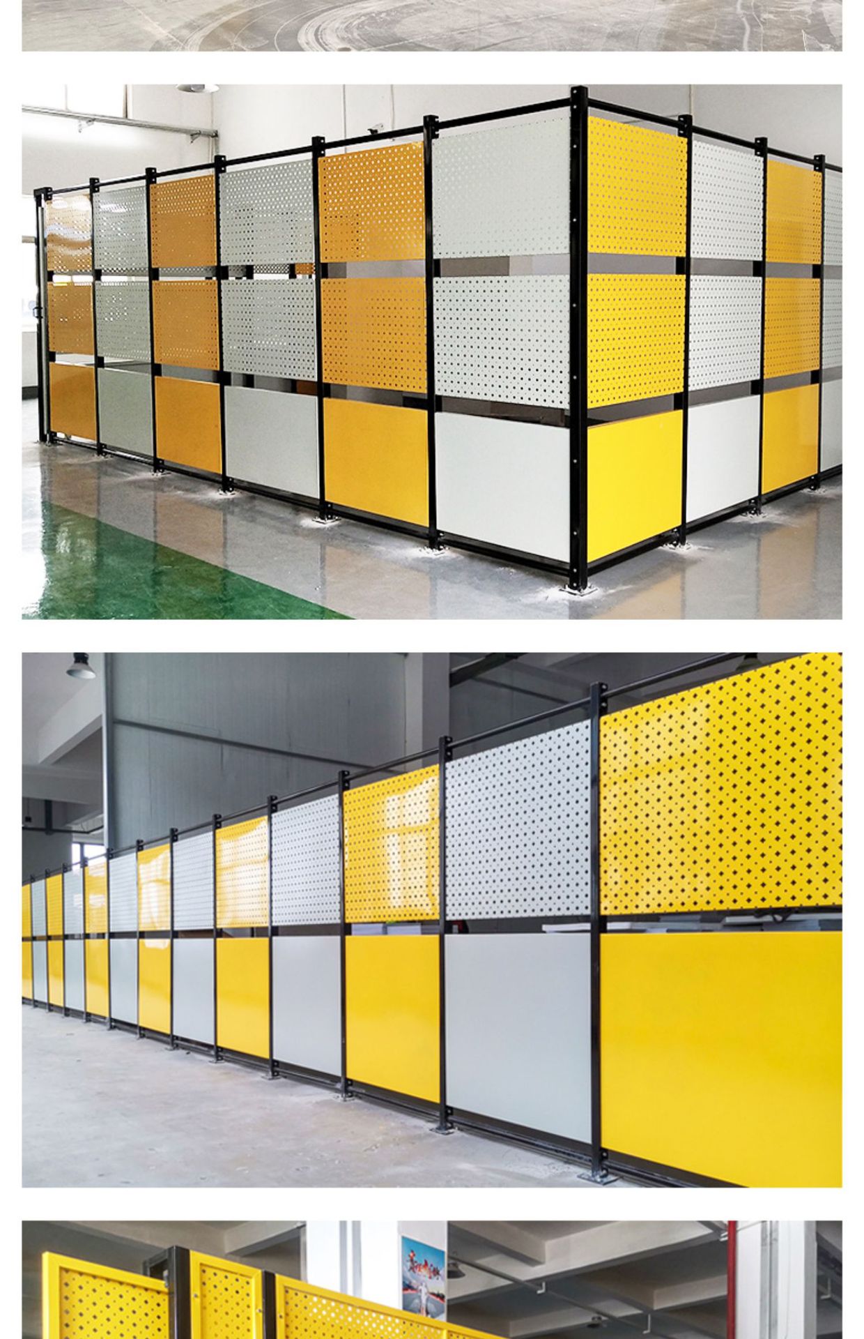 护栏网厂家现货车间仓库通道安全防护网隔离网冲孔网观光护栏网详情6