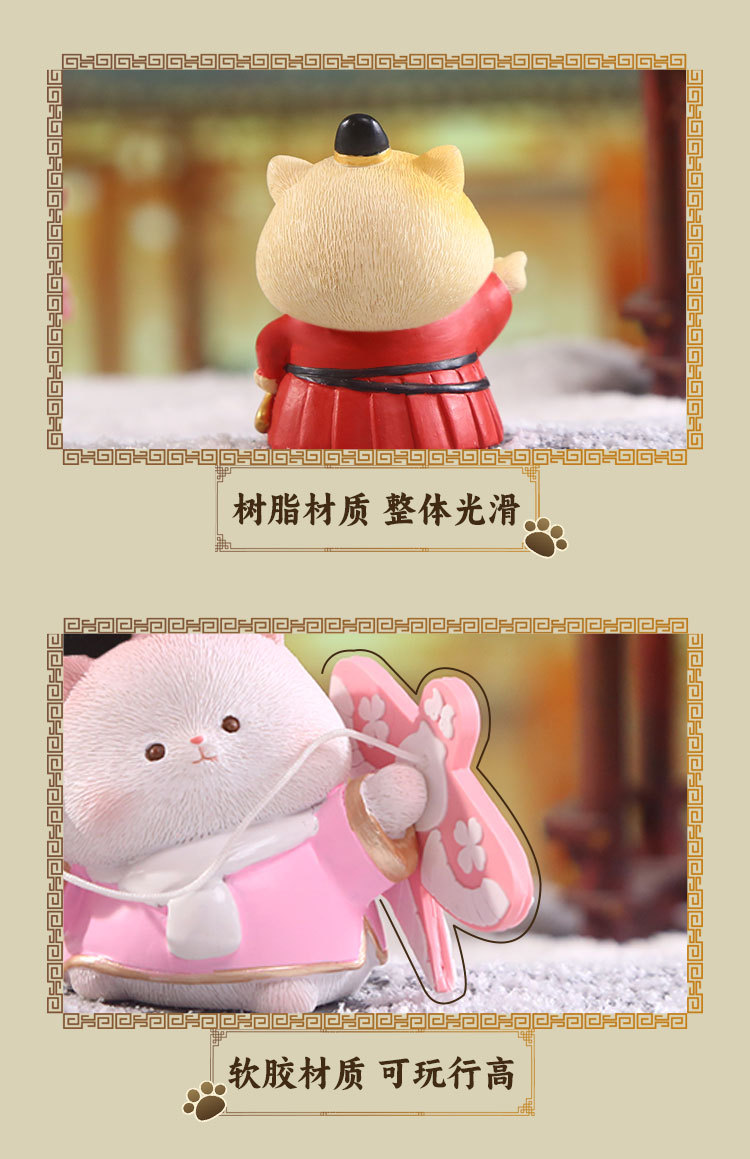 Meow Meow Long Live Blind Box, cartoon cute figurines, resin ornaments, creative dolls, trendy tabletop ornaments, blind box pic 11