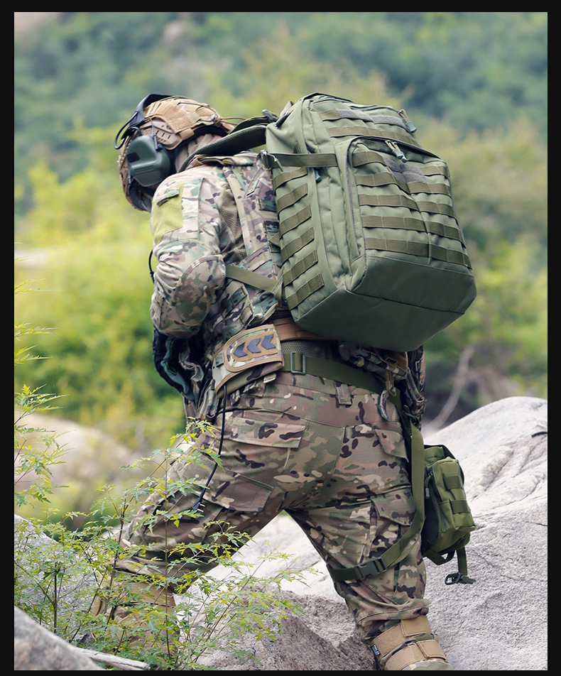 新款迷彩战术背包Aitobu男户外多用途大容量防水登山包详情21