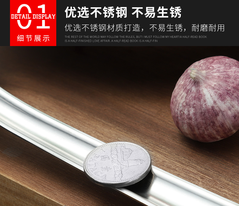 Thickened stainless steel woks, household kitchenware sets, spatulas, soup spoons, frying spatulas, hot pot strainers, stainless steel spoons in stock pic 46