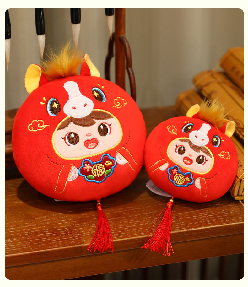 The 2026 Year of the Horse mascot, Fuwa, Reunion Horse doll, zodiac horse plush toy, small pendant, year-end party gift pic 9