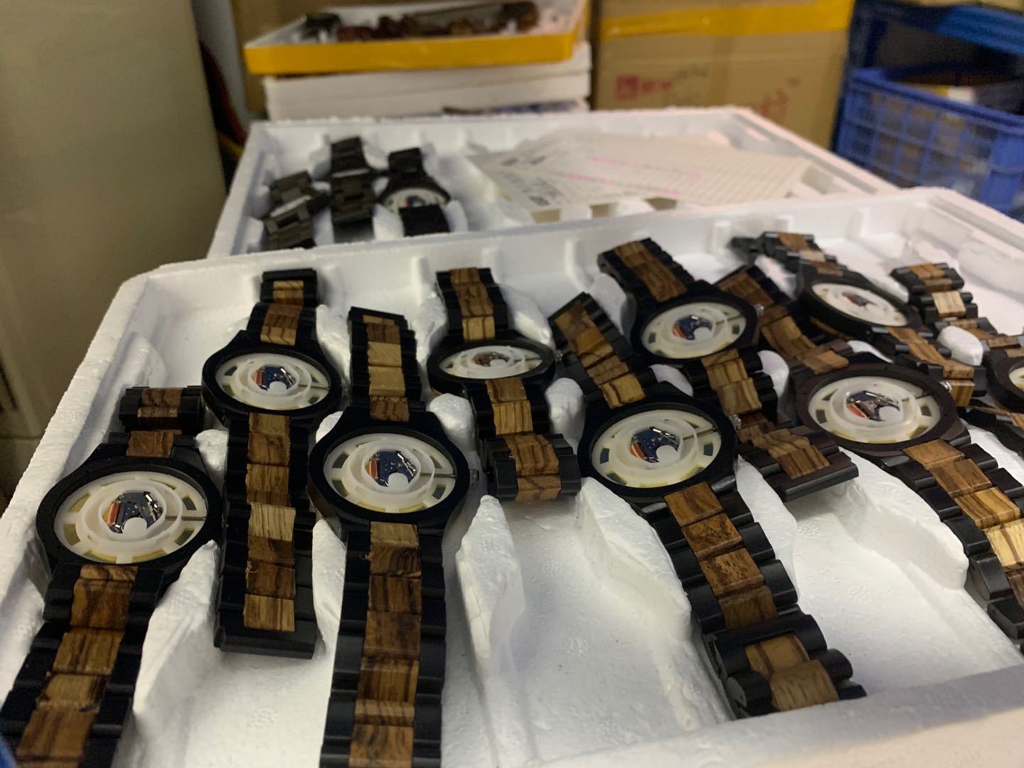 大表盘石英木表新款DIYwristwooden日本2035机芯现货支持一件代发详情54