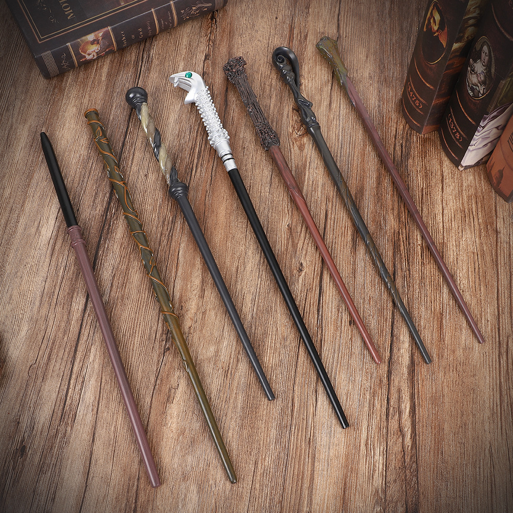 哈利魔杖 蓝色烫金礼盒波特赫敏魔法棒杖邓布利多接骨木 生日礼物详情7