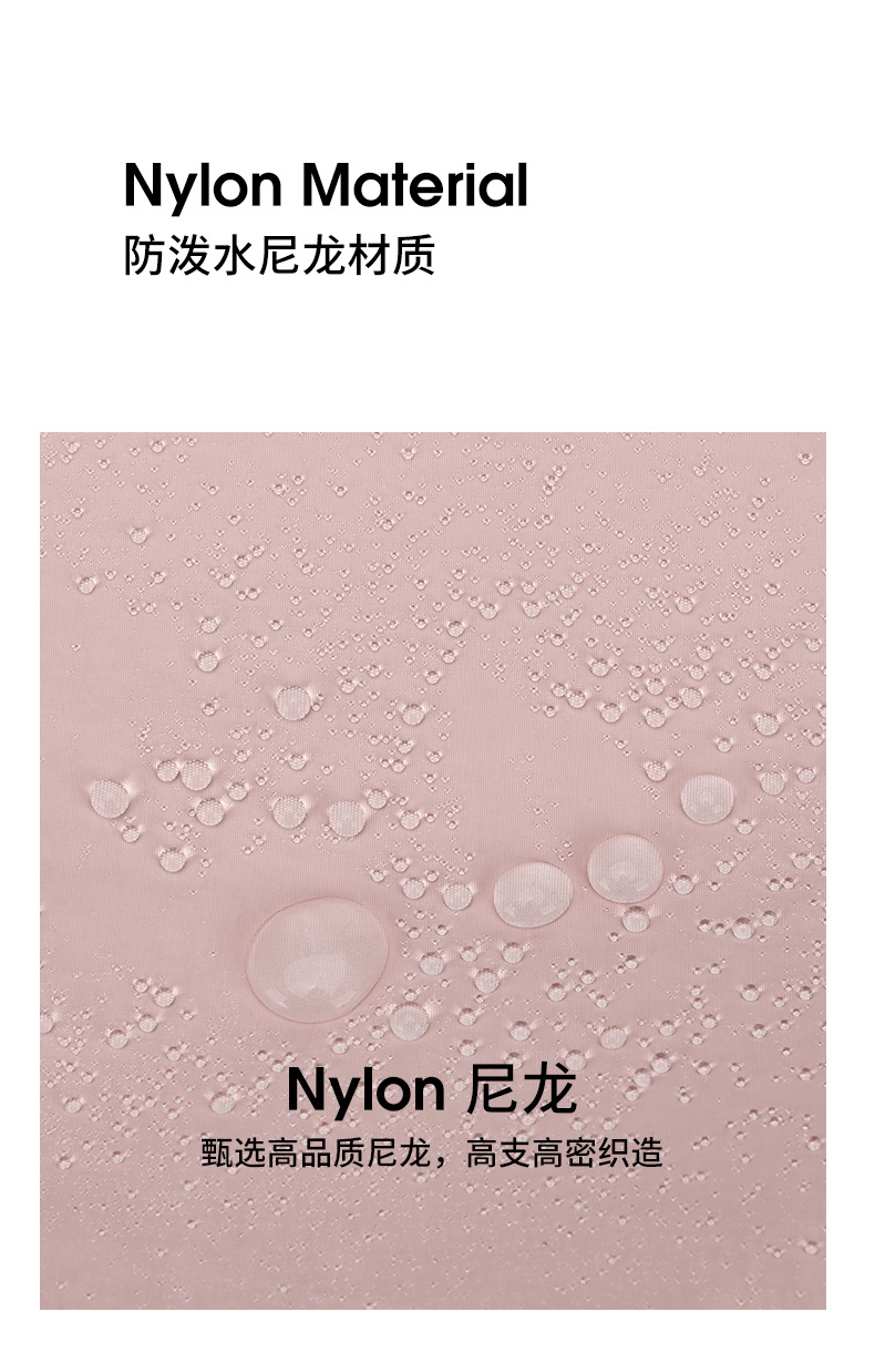 外贸新款简约斜挎包女纯色休闲跨境百搭单肩包尼龙便携小众托特包详情9