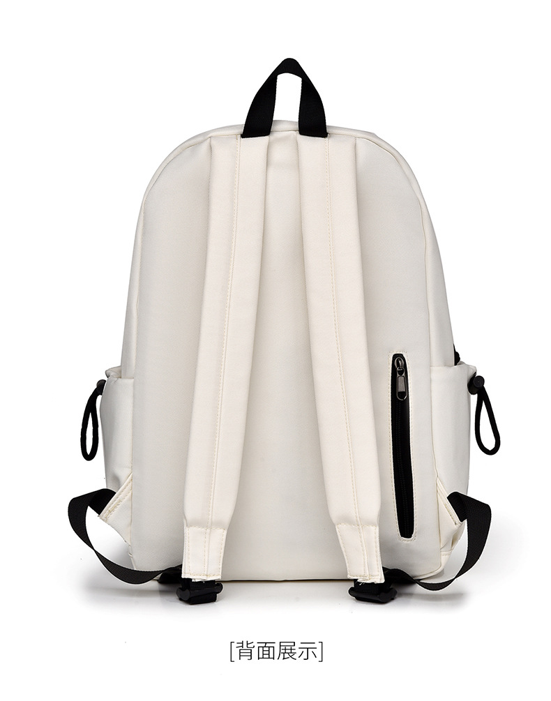 New cross-border casual backpack, simple backpack, fashionable large-capacity backpack for junior high school, high school and college students, women pic 17
