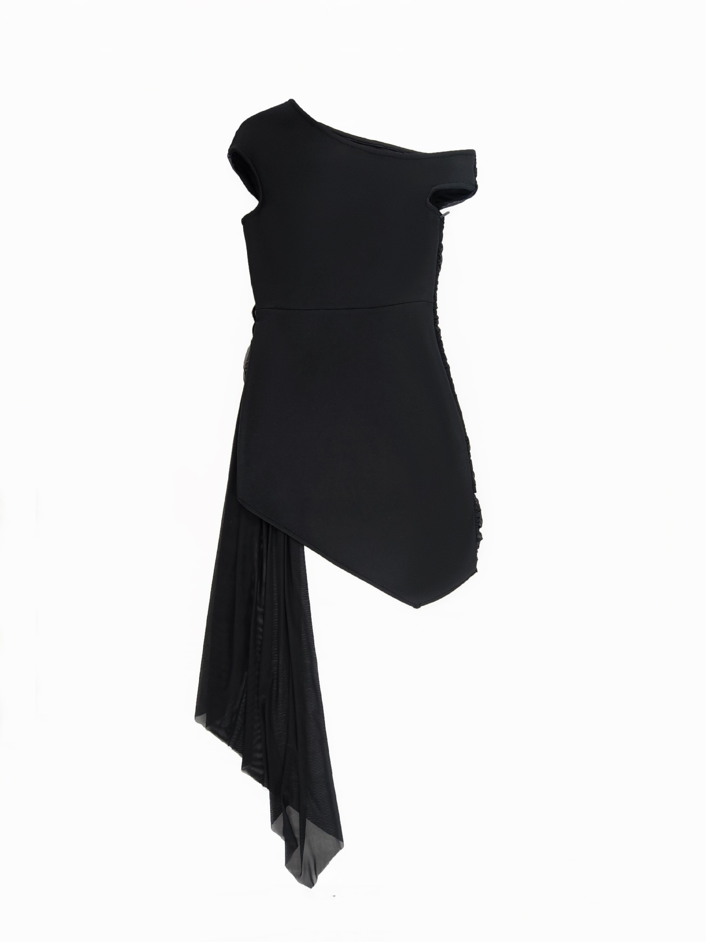 御姐风女装2025春夏斜肩花朵高品质大牌Elegant连衣裙派对小礼服详情14