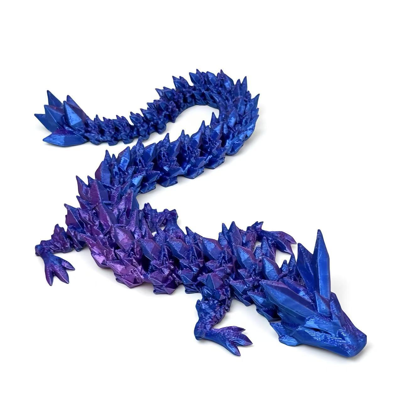 3d打印关节龙跨境热销摆件关节可活动创意水晶龙手办玩具装饰批发详情5