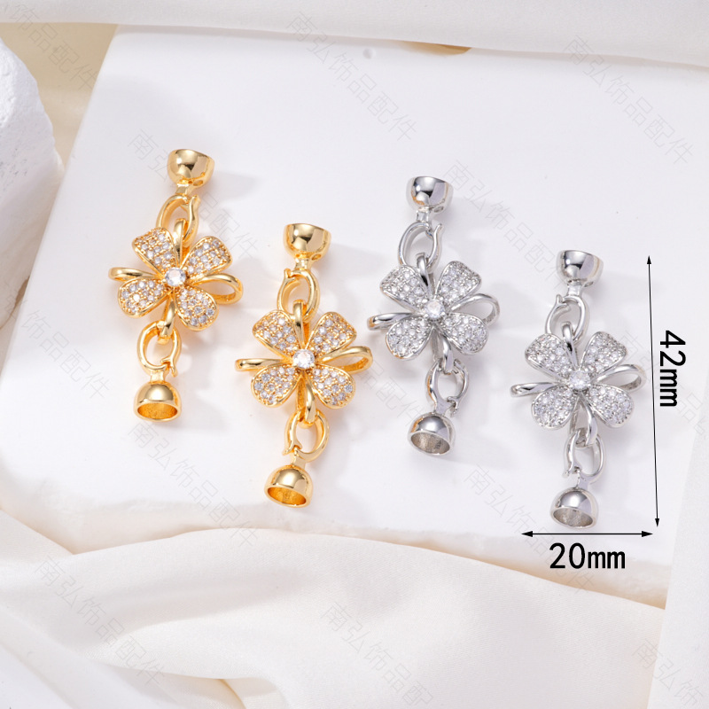Zhuji pearl necklace buckle 8-shaped buckle, handcrafted end buckle, connecting buckle, mother-and-child buckle, sweater chain, universal buckle, DIY accessories pic 7