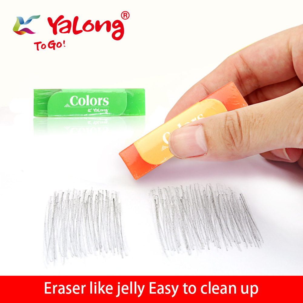 High-quality school stationery for foreign trade, cute PVC pencils and erasers pic 4