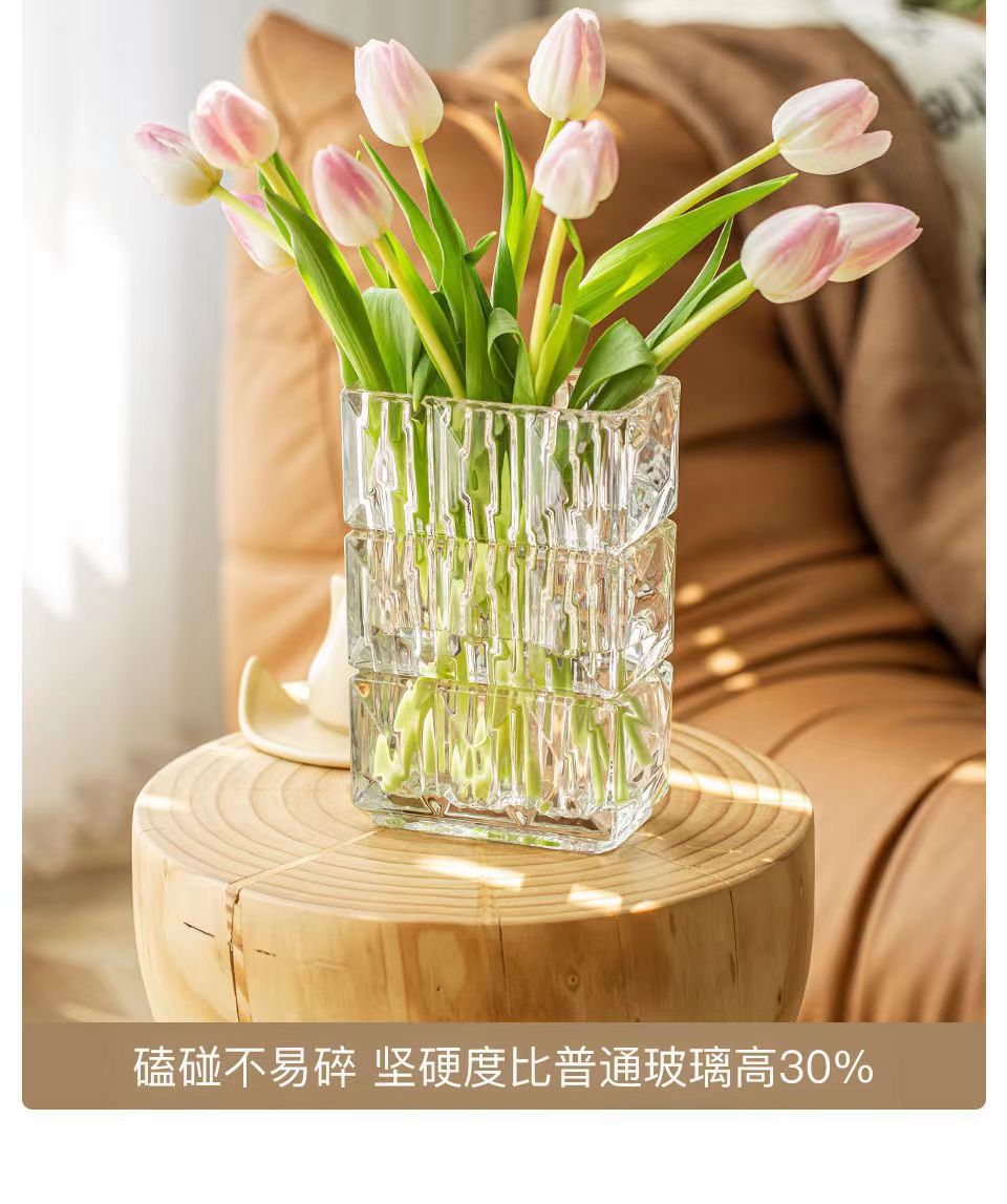 轻奢北欧家居卢索花瓶水养鲜花玫瑰百合客厅桌面简约装饰品插花瓶详情10