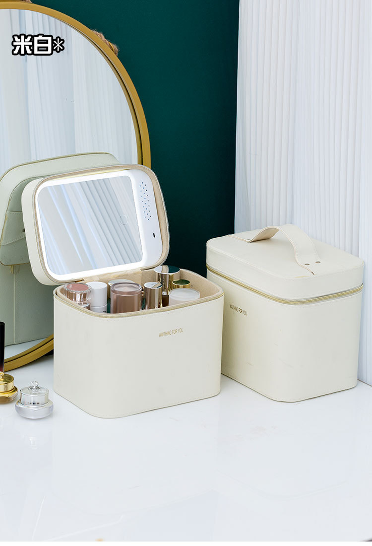 化妆包批发韩版新款大容量旅行便携手提PU专业化妆品收纳包化妆箱详情10
