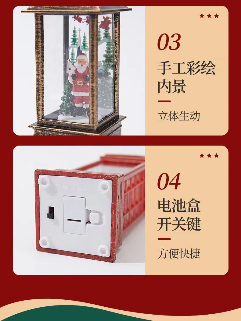 Christmas decorative items, snowflakes, Santa Claus, reindeer, party lights, night lights, holiday gifts, craft lighting pic 11