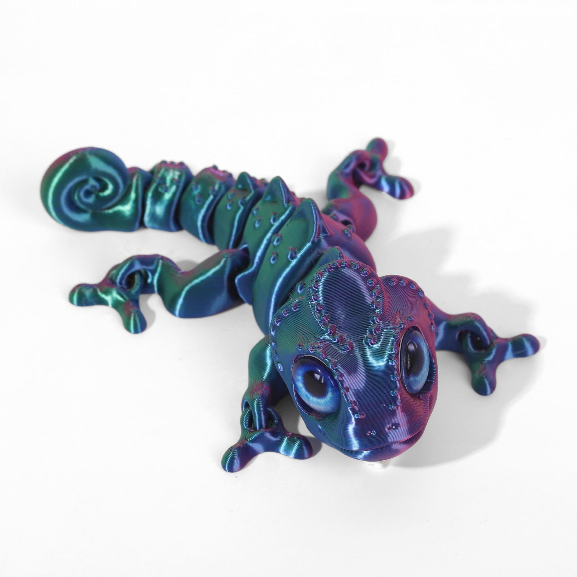 跨境3D打印玩具变色龙关节可动模型摆件仿真动物夜市景区爆款玩具详情8
