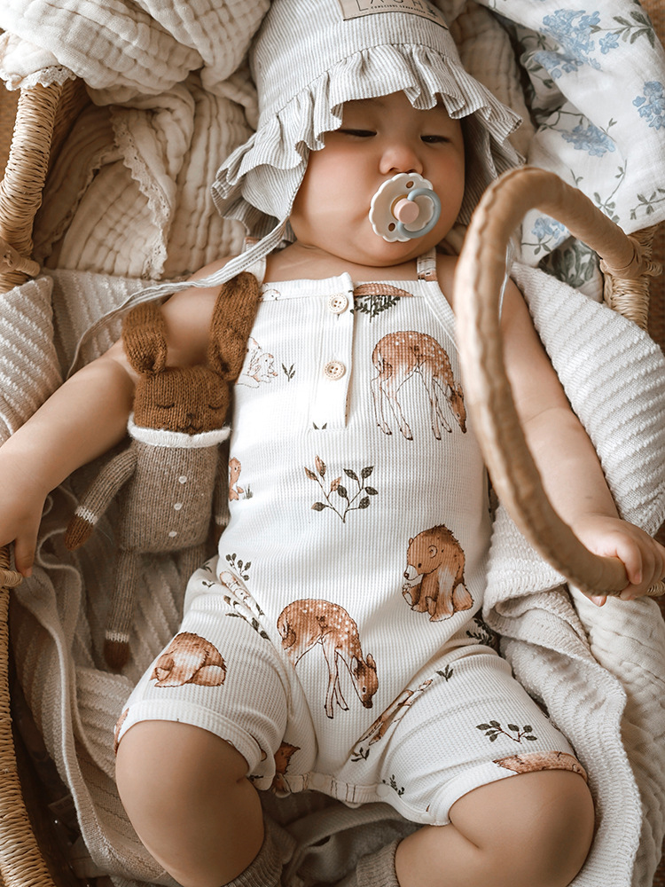 2025夏款婴儿衣服ins婴儿连体衣a类宝宝吊带哈衣爬服详情18